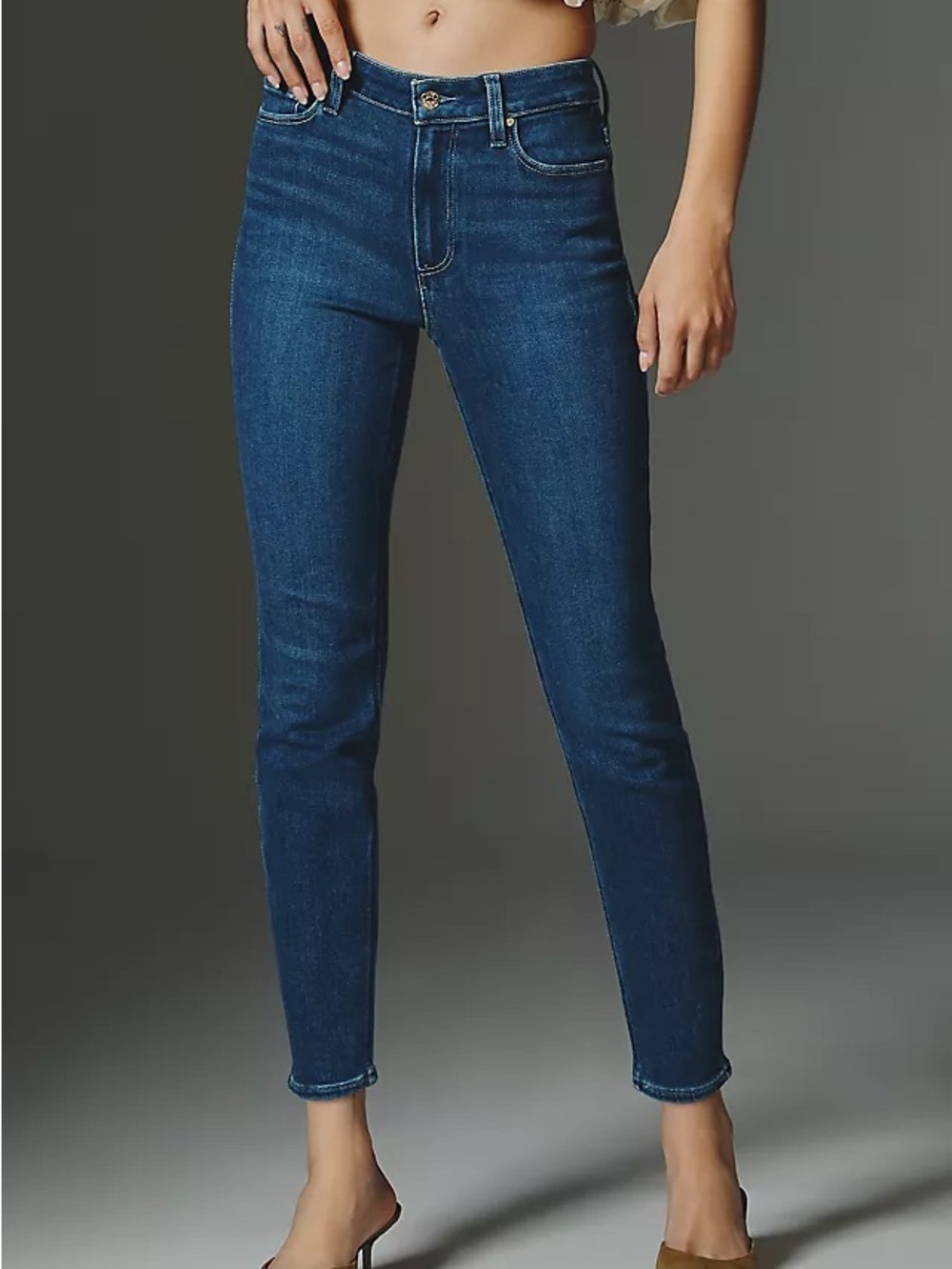 PAIGE Dark Blue Skinny Jeans